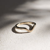 Stunning Curved Metal Wedding Bands 1