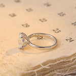 Stunning 2.0 CT Oval Moissanite Engagement Ring with Solitaire Design 5