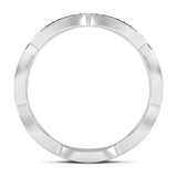 Stunning 0.3 TCW Round Moissanite Stones Full Eternity Wedding Band 4