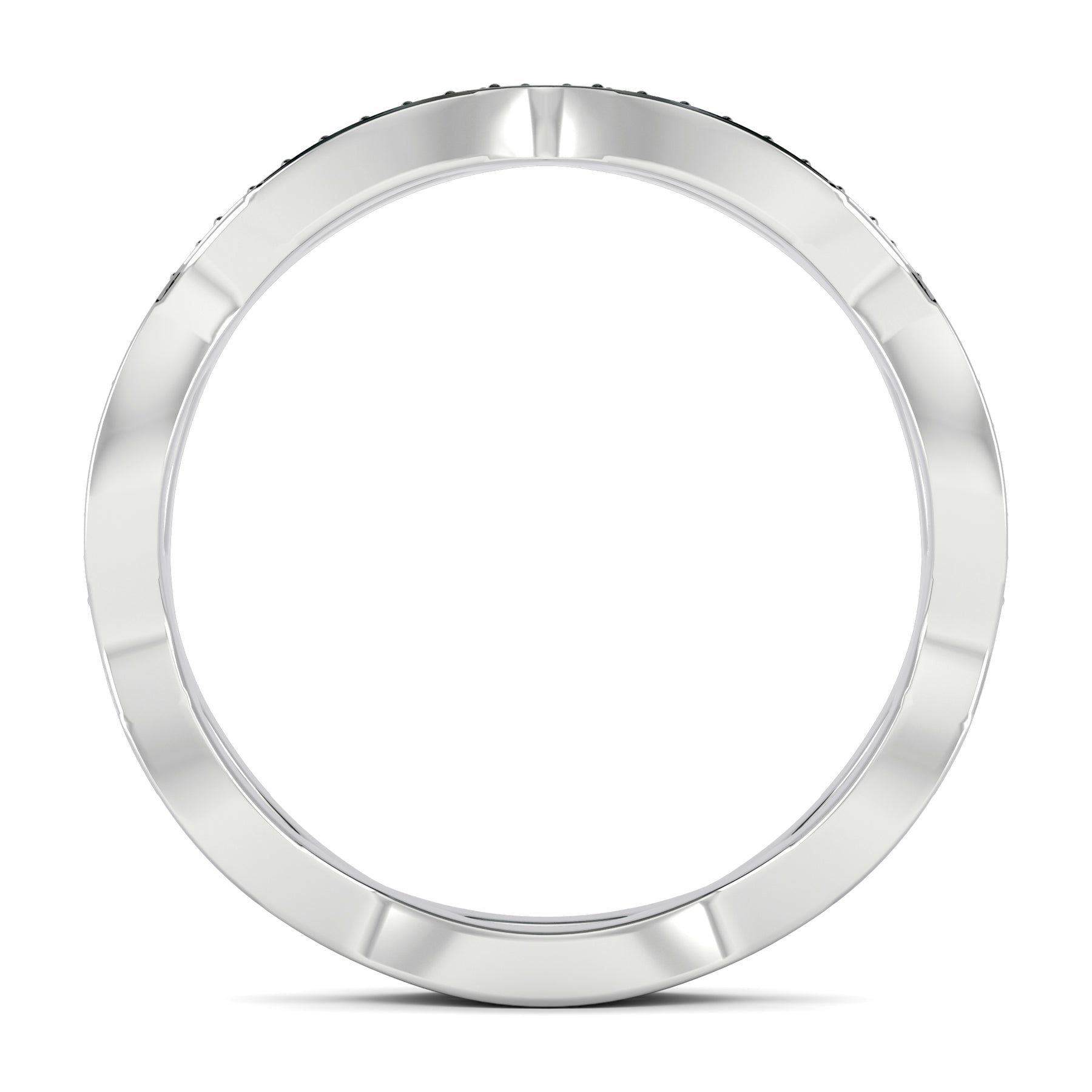 Stunning 0.3 TCW Round Moissanite Stones Full Eternity Wedding Band 4