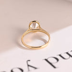 Stunning 1.0 - 2.0 CT Oval Moissanite Engagement Ring with Bezel Design 3