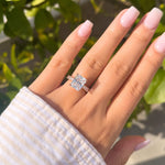 Stunning 3.75 CT Radiant Moissanite Engagement Ring with Pave Design 8