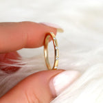 Stunning 0.11 TCW Round Moissanite Stones Flush Wedding Bands 3