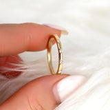 Stunning 0.11 TCW Round Moissanite Stones Flush Wedding Bands 3