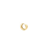 Wide Gold Huggies Earrings in Gold 2