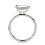 Stunning 2.45 CT East West Emerald Moissanite Engagement Ring with Solitaire Design 6