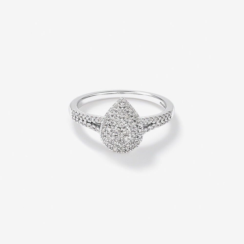Stunning 0.30 TCW Round Moissanite Engagement Ring with Split Shank Design 1