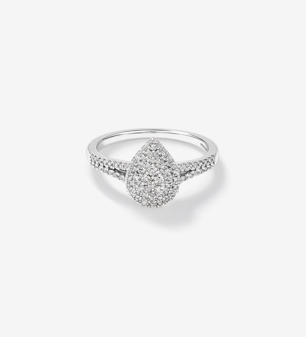 Stunning 0.30 TCW Round Moissanite Engagement Ring with Split Shank Design 1