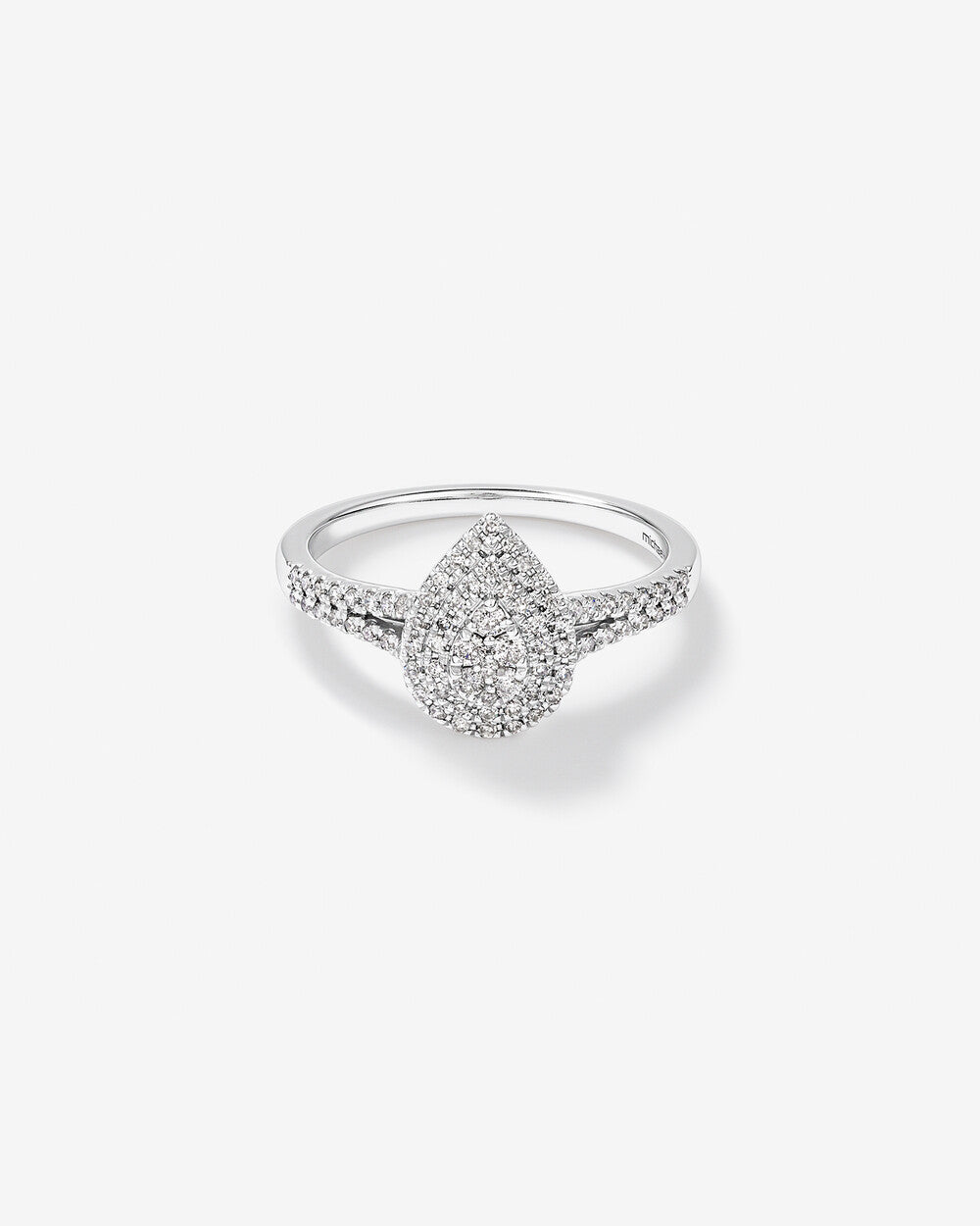 Stunning 0.30 TCW Round Moissanite Engagement Ring with Split Shank Design 1