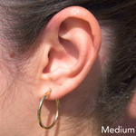 Classic Polished Hoop Earrings in Gold 7