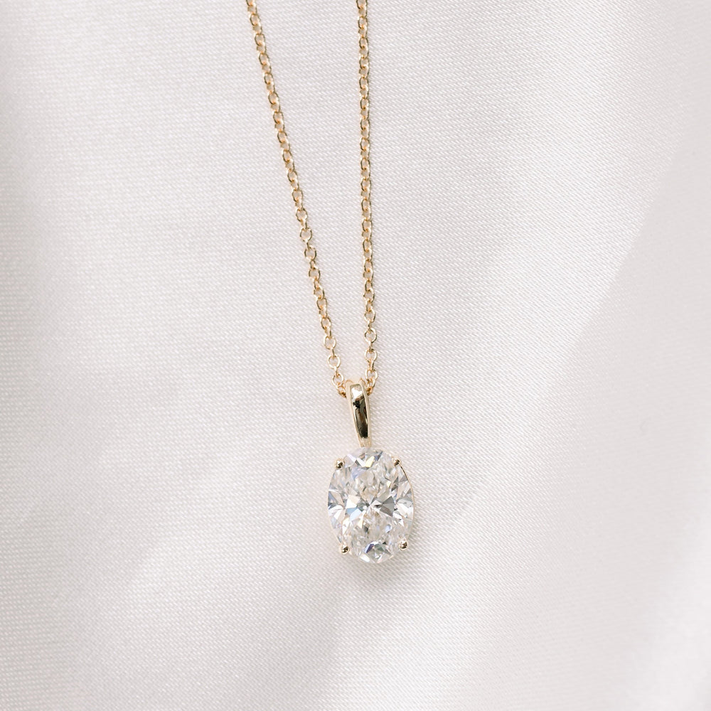 
                  
                    0.35 CT Classic Oval Cut Moissanite Necklace With Solitaire Style
                  
                