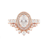 1.5 CT Oval Halo CVD F/VS1 Diamond Engagement Ring 4