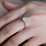 Stunning 3.0 CT Oval Moissanite Engagement Ring with Hidden Halo Design 10