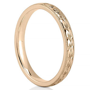 Stunning Milgrain Metal Wedding Bands