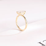 Stunning 1.0 - 2.0 CT Emerald Moissanite Engagement Ring with Solitaire Design 3