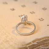 Stunning 2.0 CT Oval Moissanite Engagement Ring with Solitaire Design 2
