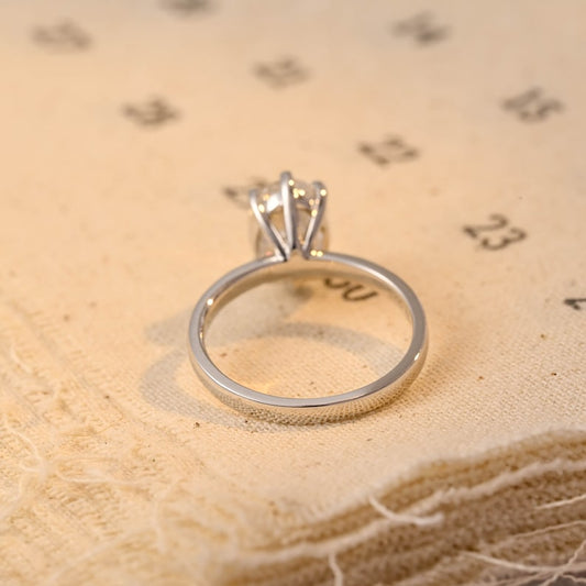 Stunning 2.0 CT Oval Moissanite Engagement Ring with Solitaire Design 2