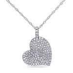 Round Cut Cubic Zirconia in 925 Sterling Silver Necklace 1
