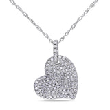 Round Cut Cubic Zirconia in 925 Sterling Silver Necklace 1