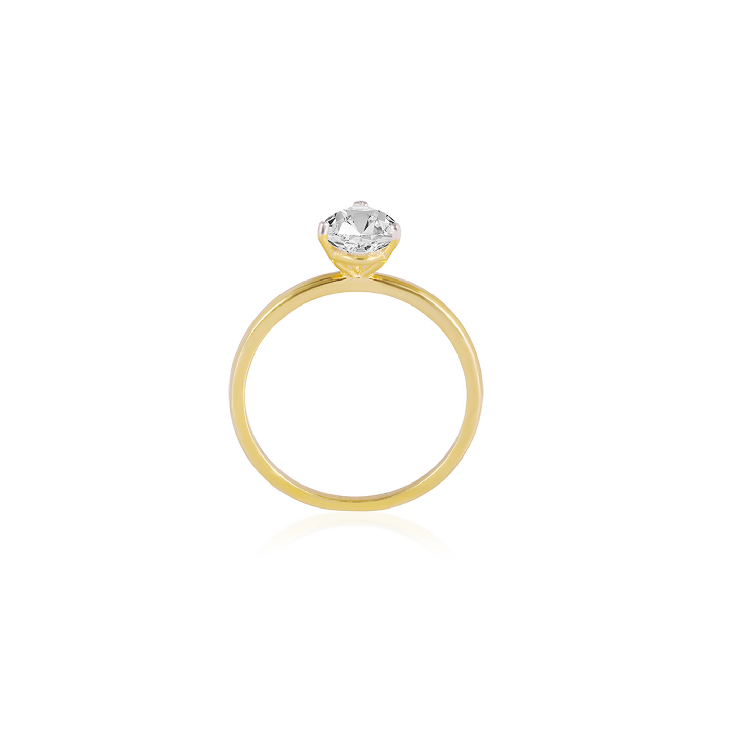 Stunning 1.0 CT Pear Moissanite Engagement Ring with Solitaire Design 2