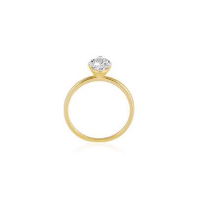 Stunning 1.0 CT Pear Moissanite Engagement Ring with Solitaire Design 2