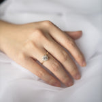 Stunning 1.0 CT Round Moissanite Engagement Ring with Halo Design 6