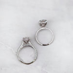 3.40 CT Oval Moissanite Ring Featuring Hidden Halo Style 5