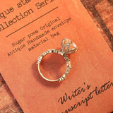 Stunning 3.0 CT Round Moissanite Engagement Ring with Pave Design 3