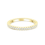 Stunning 0.4 TCW Round Moissanite Stones With Full Eternity Wedding Band 1