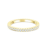 Stunning 0.4 TCW Round Moissanite Stones With Full Eternity Wedding Band 1