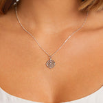 Round Cut Cubic Zirconia in 925 Sterling Silver Necklace 2