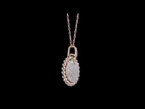 Round Cut Cubic Zirconia in 925 Sterling Silver Necklace 11
