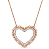 Round Cut Cubic Zirconia in 925 Sterling Silver Necklace 1