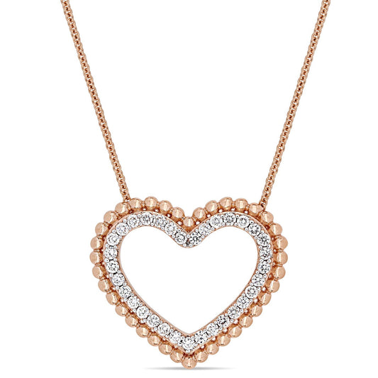 Round Cut Cubic Zirconia in 925 Sterling Silver Necklace 1