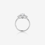 Stunning 1.26 CT Oval Moissanite Engagement Ring Halo and Pave Design 2