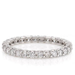 Stunning 1.0 CT Round Moissanite Stones Full Eternity Wedding Bands 3