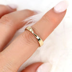 Stunning Chevron Metal Wedding Bands 3