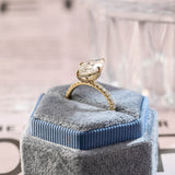 Stunning 3.0 CT Marquise Cut Moissanite Engagement Ring with Pave Design 9