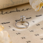 Stunning 1.0 CT Oval Moissanite Engagement Ring with Hidden Halo Design 3