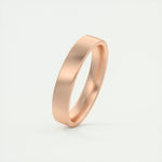 Satin-Finish Classic White Gold Men's Band 8