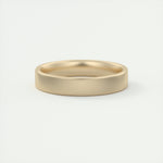 Satin-Finish Classic White Gold Men's Band 15