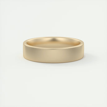 Classic Satin-Finish Yellow Gold Men's Band 1