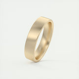 Classic Satin-Finish Yellow Gold Men's Band 2