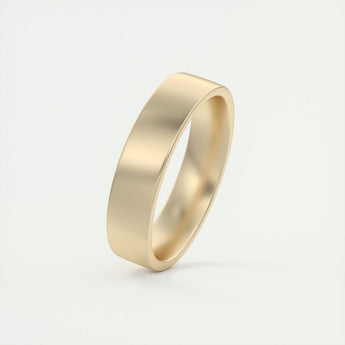 Classic Satin-Finish Yellow Gold Men's Band 2