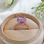 3.0 CT Round Cut Pave Amethyst Ring 11