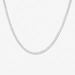 Round Cut Cubic Zirconia in 925 Sterling Silver Necklace 1
