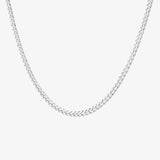 Round Cut Cubic Zirconia in 925 Sterling Silver Necklace 1