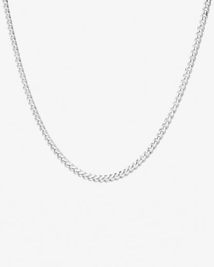 Round Cut Cubic Zirconia in 925 Sterling Silver Necklace 1