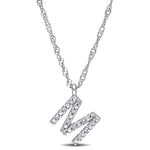 Round Cut Cubic Zirconia in 925 Sterling Silver Necklace 13