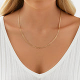 Round Cut Cubic Zirconia in 925 Sterling Silver Necklace 4